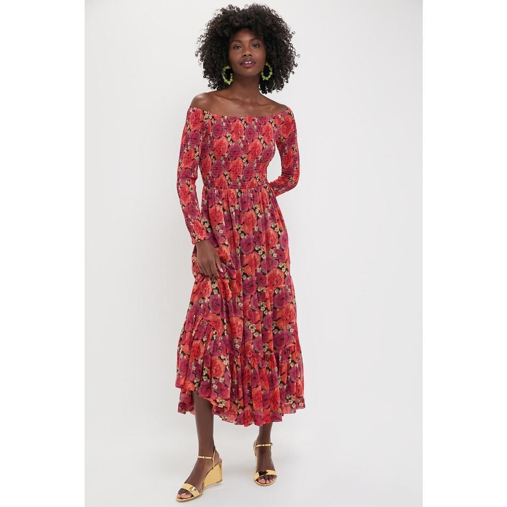 POMANDER PLACE Rose Chiffon Joni Dress Size S NWT Retail $188 Tuckernuck